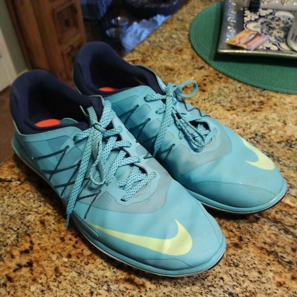 Nike Lunar Control Vapor 2 Men\'s Size 10 Blue Spikeless Golf Shoes 849971-400 main image 8